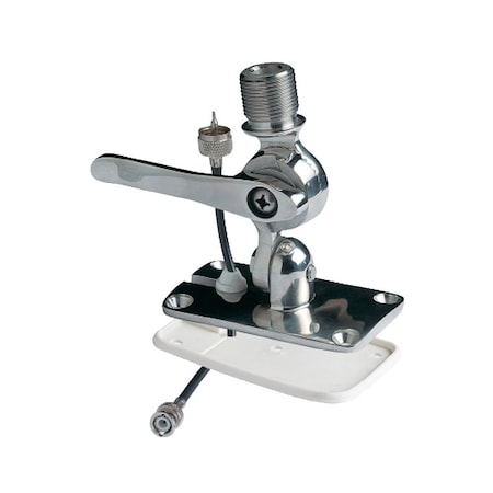 Glomex Marine Antennas Glomex Low Profile 4-Way Stainless Steel Ratchet Mount RA166/00